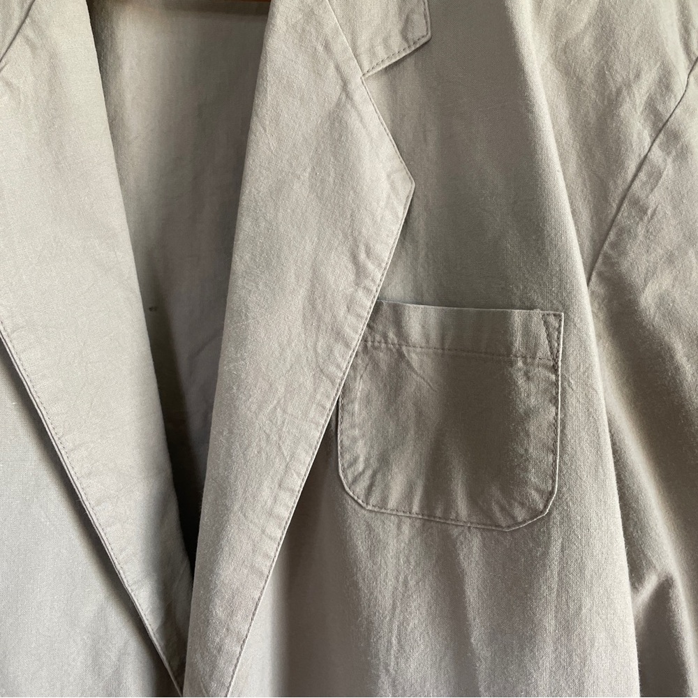 Vintage Blazer Khaki Jacket American Legends USA L Ranch Cattle Texas Windmill - Picture 5 of 15
